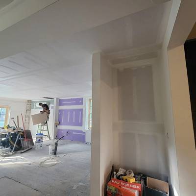 Drywall installation and drywall finishing